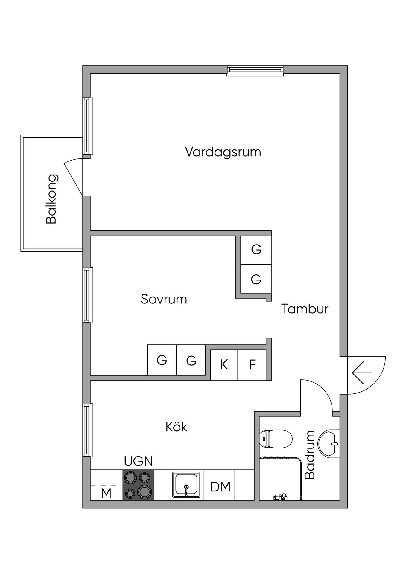 2 rum Lägenhet på Engholmsgatan 6 Karlstad Karlstads kommun - bild 18