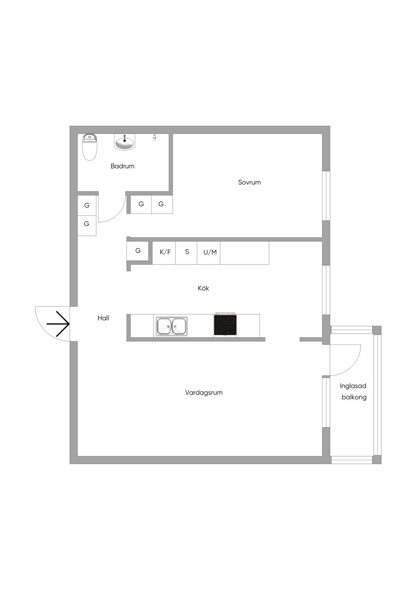 2 rum Lägenhet på Rosenhöjdsvägen 24 Södertälje Södertälje kommun - bild 17