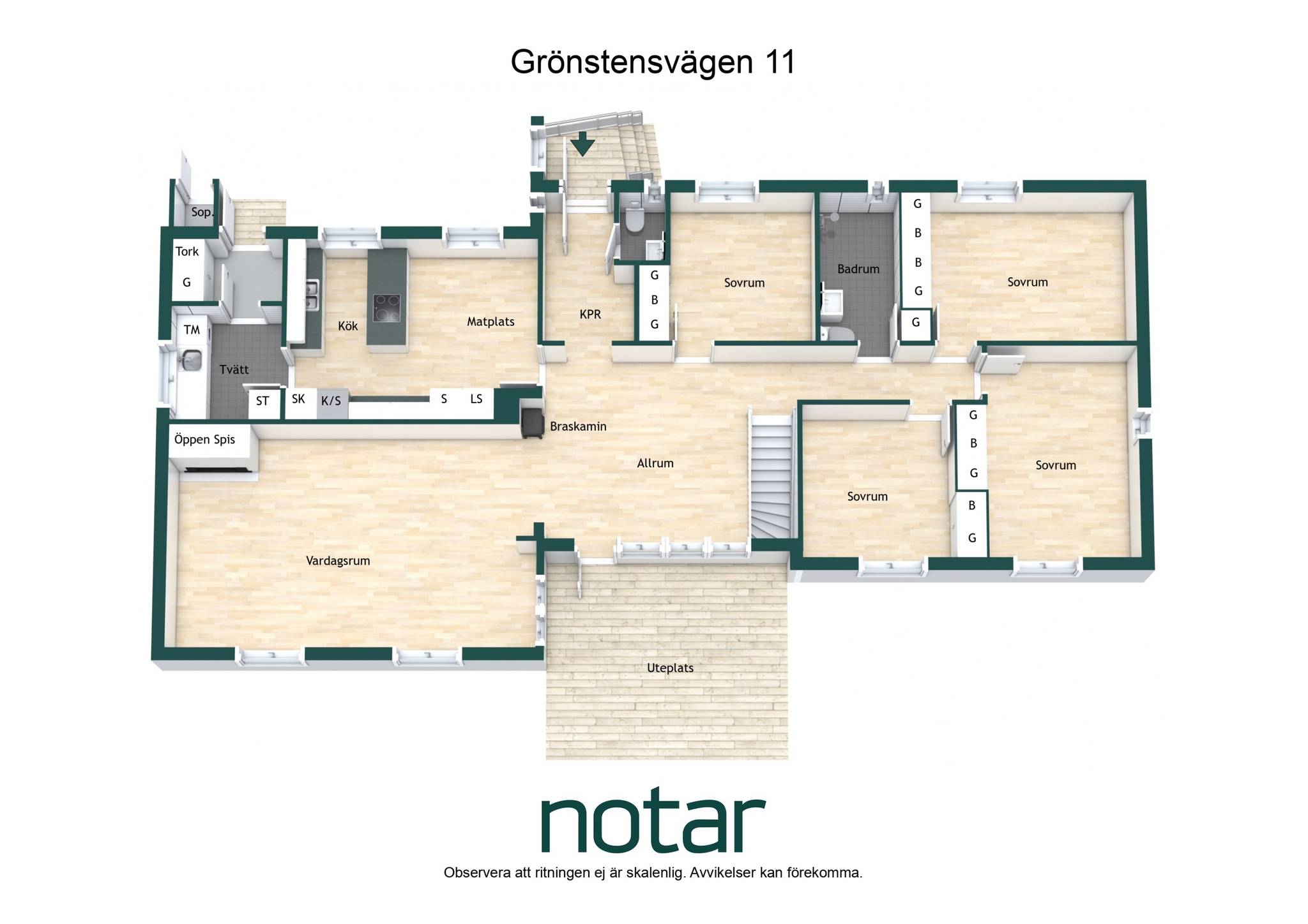 6 rum Villa på Grönstensvägen 11 Eriksberg Uppsala kommun - bild 12