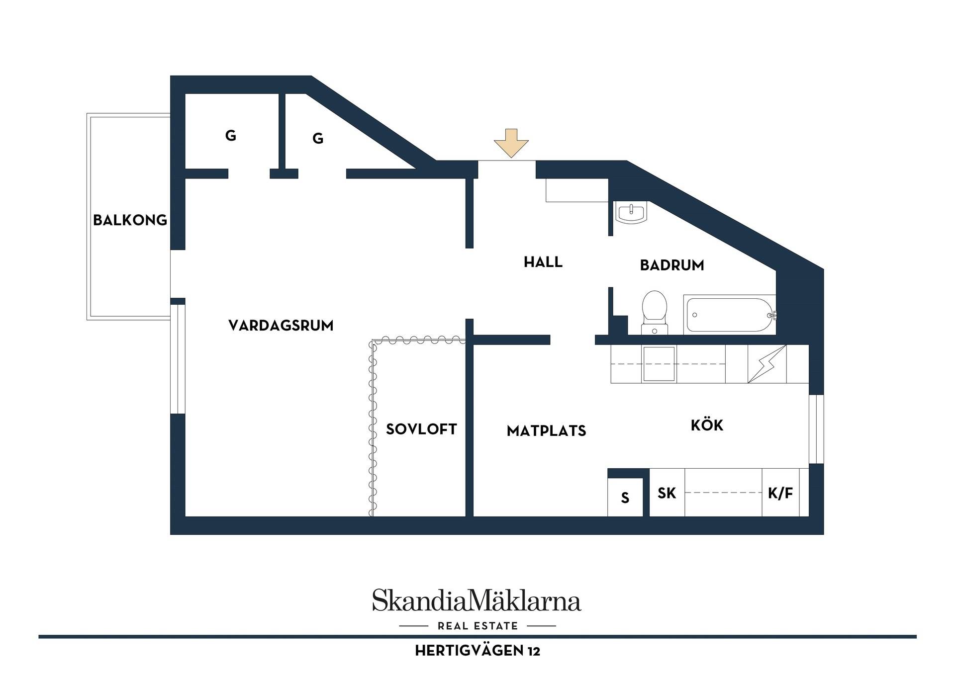 1 rum Lägenhet på Hertigvägen 12 Aspudden Stockholms kommun - bild 41