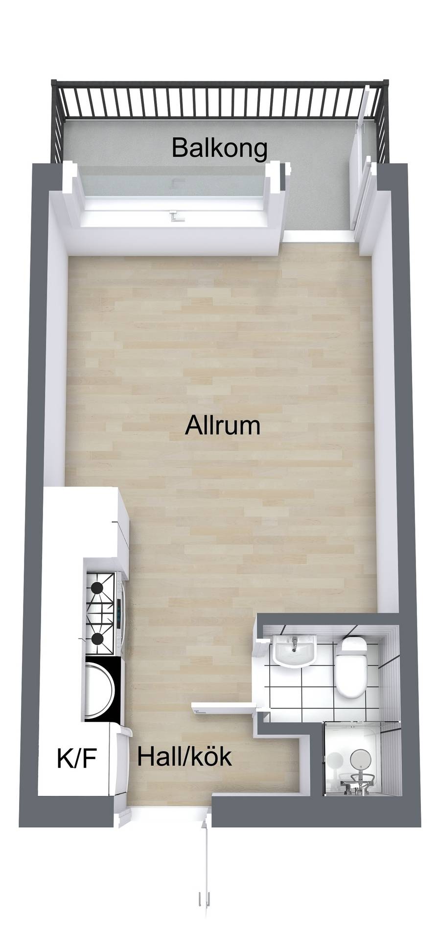 1 rum Lägenhet på Vaksalagatan 55 Fålhagen Uppsala kommun - bild 21