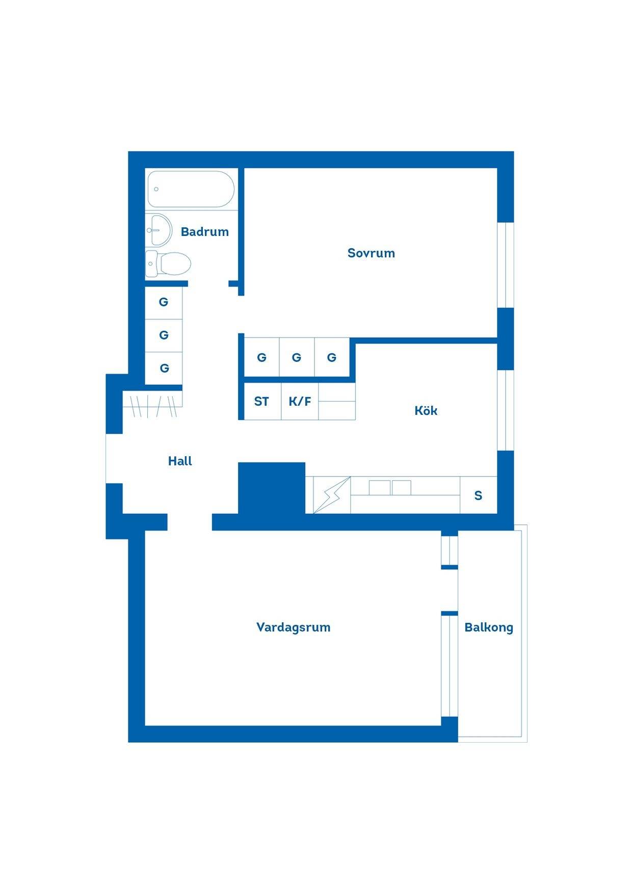 2 rum Lägenhet på Allévägen 7B Centrum Heby kommun - bild 18