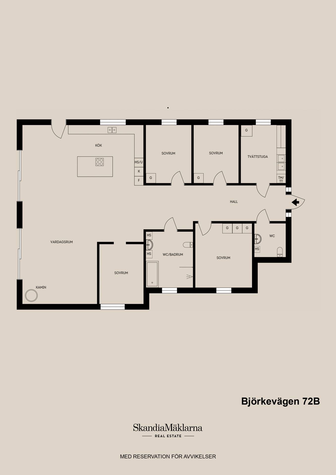 5 rum Villa på Björkevägen 72B Björke Gävle kommun - bild 46