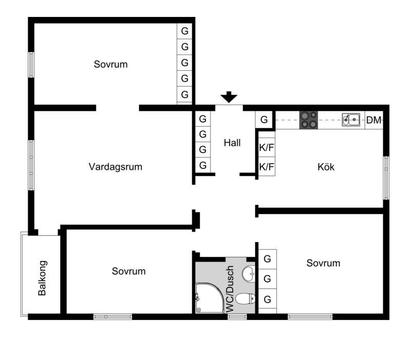 4 rum Lägenhet på Gustav Adolfs gata 30B Norrmalm Skövde kommun - bild 19