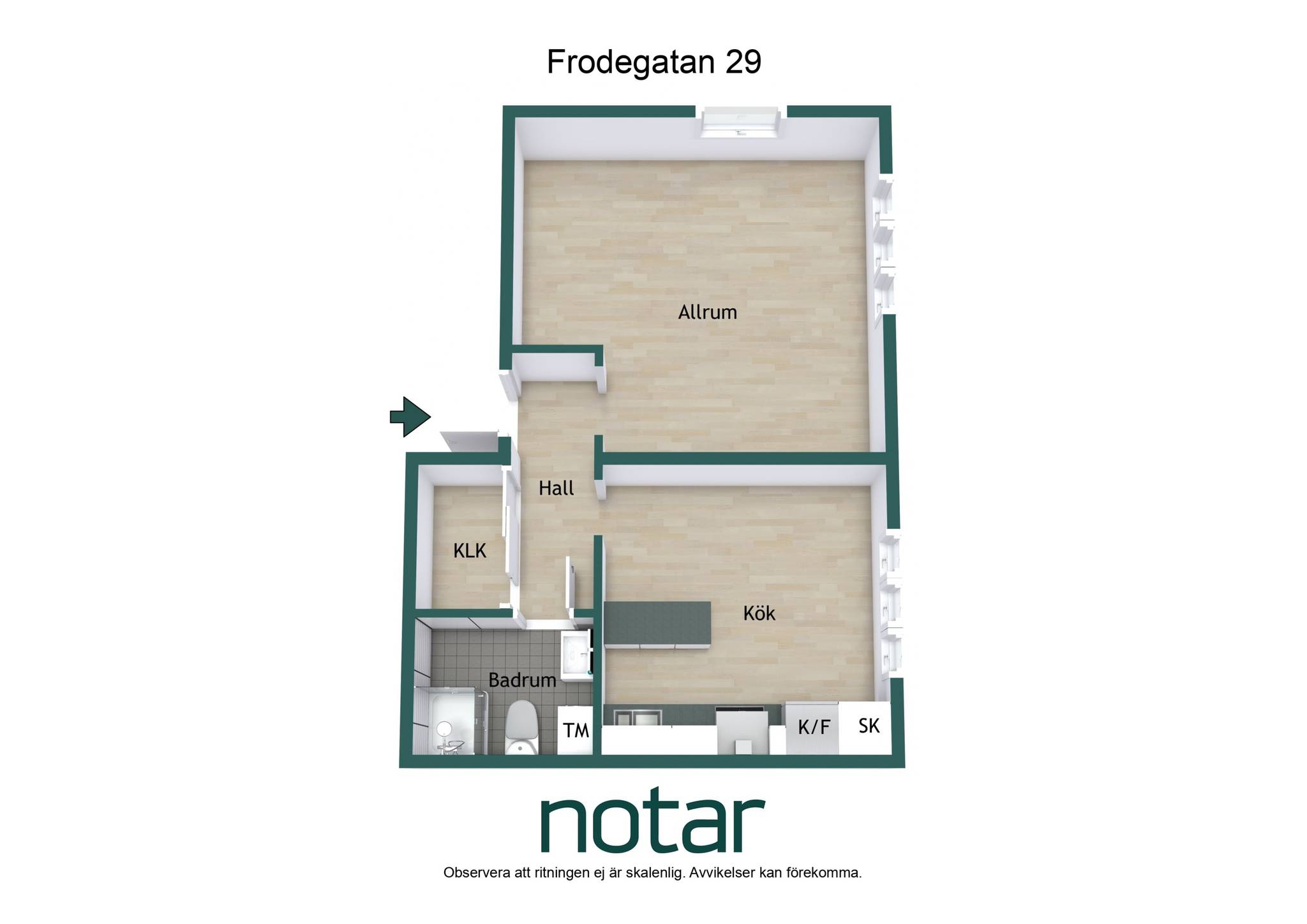 1 rum Lägenhet på Frodegatan 29 Fålhagen Uppsala kommun - bild 34