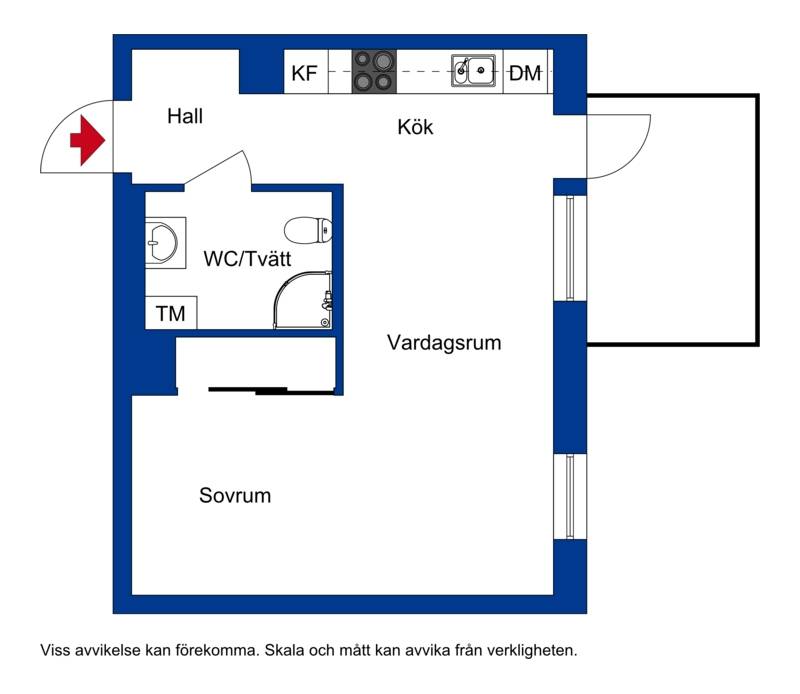 1.5 rum Lägenhet på Kungsgatan 93E KUNGSÄNGEN Uppsala kommun - bild 17
