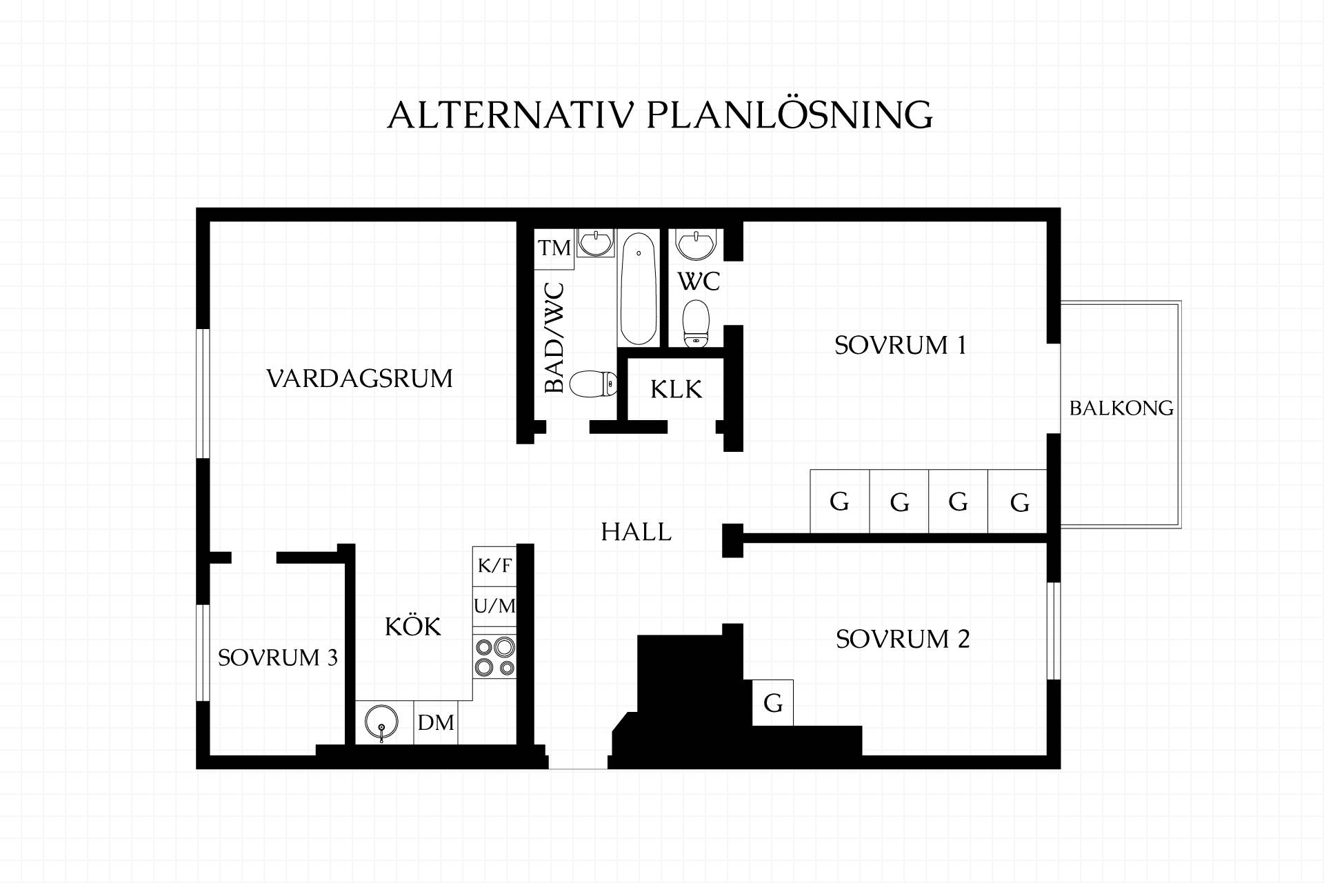 3 rum Lägenhet på Assessorsgatan 18F Stockholms kommun - bild 38