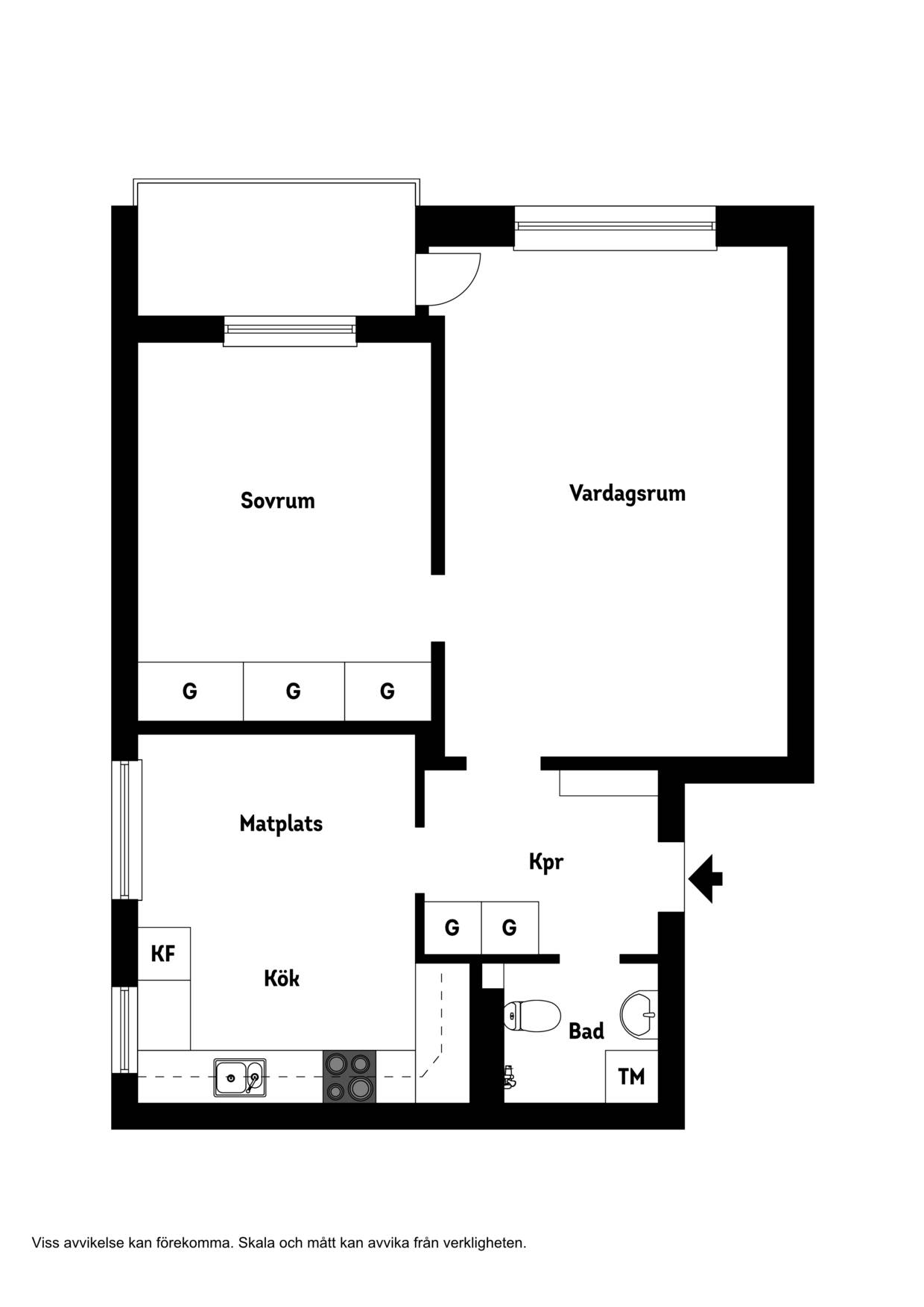 2 rum Lägenhet på Nolbygatan 2 Stenfallet Kristinehamns kommun - bild 34