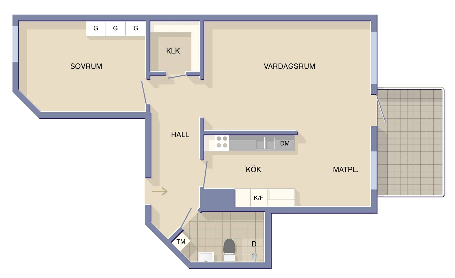 2 rum Lägenhet på Kungssätravägen 29B Sätra Stockholms kommun - bild 24