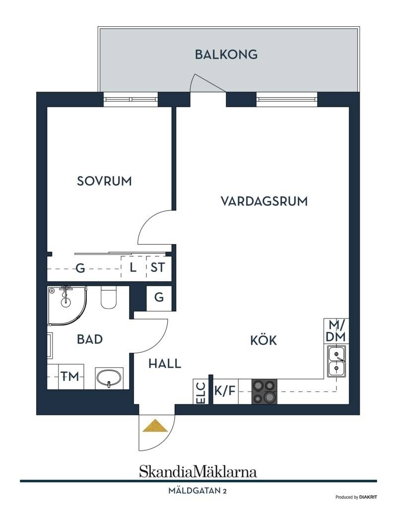 2 rum Lägenhet på Mäldgatan 2, våning 3 Jakobsberg Järfälla kommun - bild 10