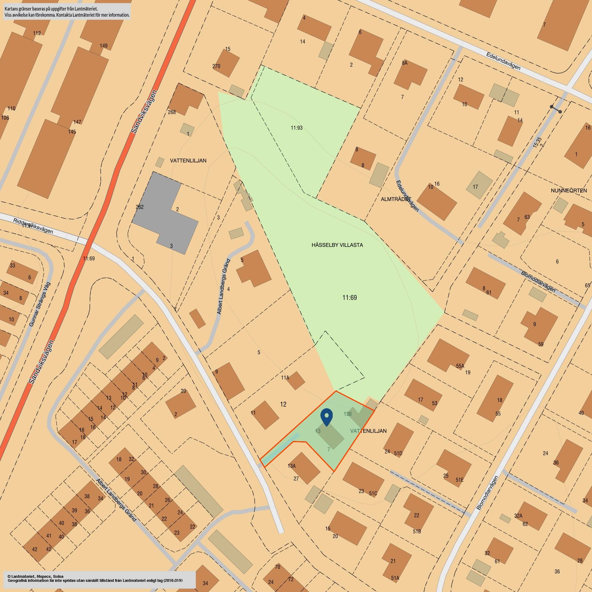 5 rum Villa på Albert Landbergs gränd 13 Hässelby Södra Villastad Stockholms kommun - bild 44