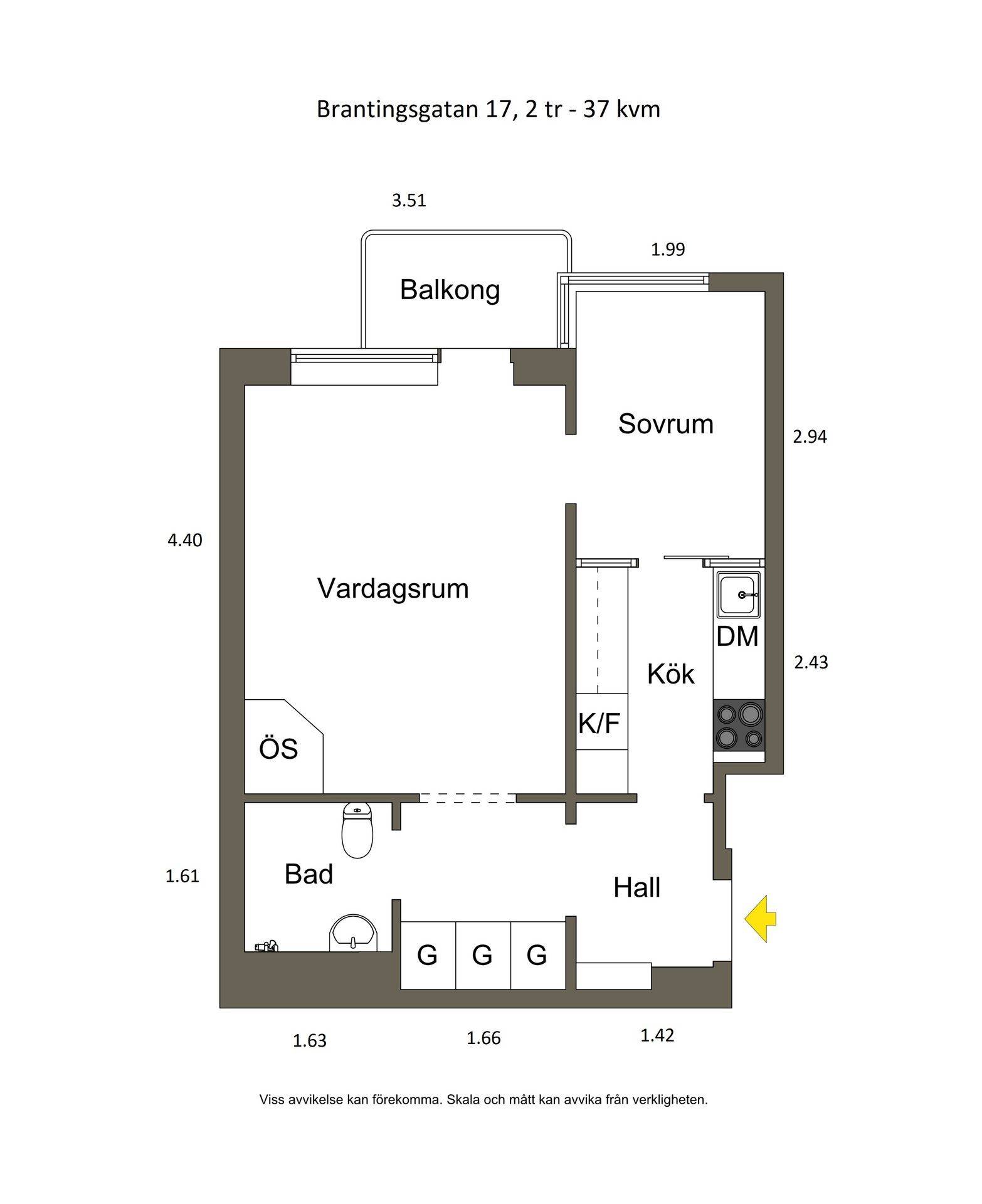 2 rum Lägenhet på Brantingsgatan 17, 2 tr Stockholm Stockholms kommun - bild 25