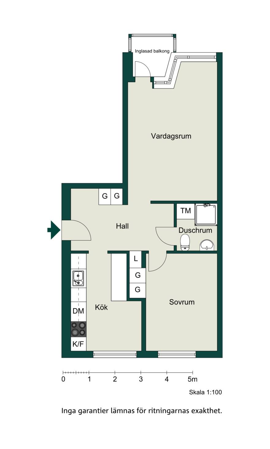 2 rum Lägenhet på Borgmästaregatan 3A Centralt Kalmar kommun - bild 16
