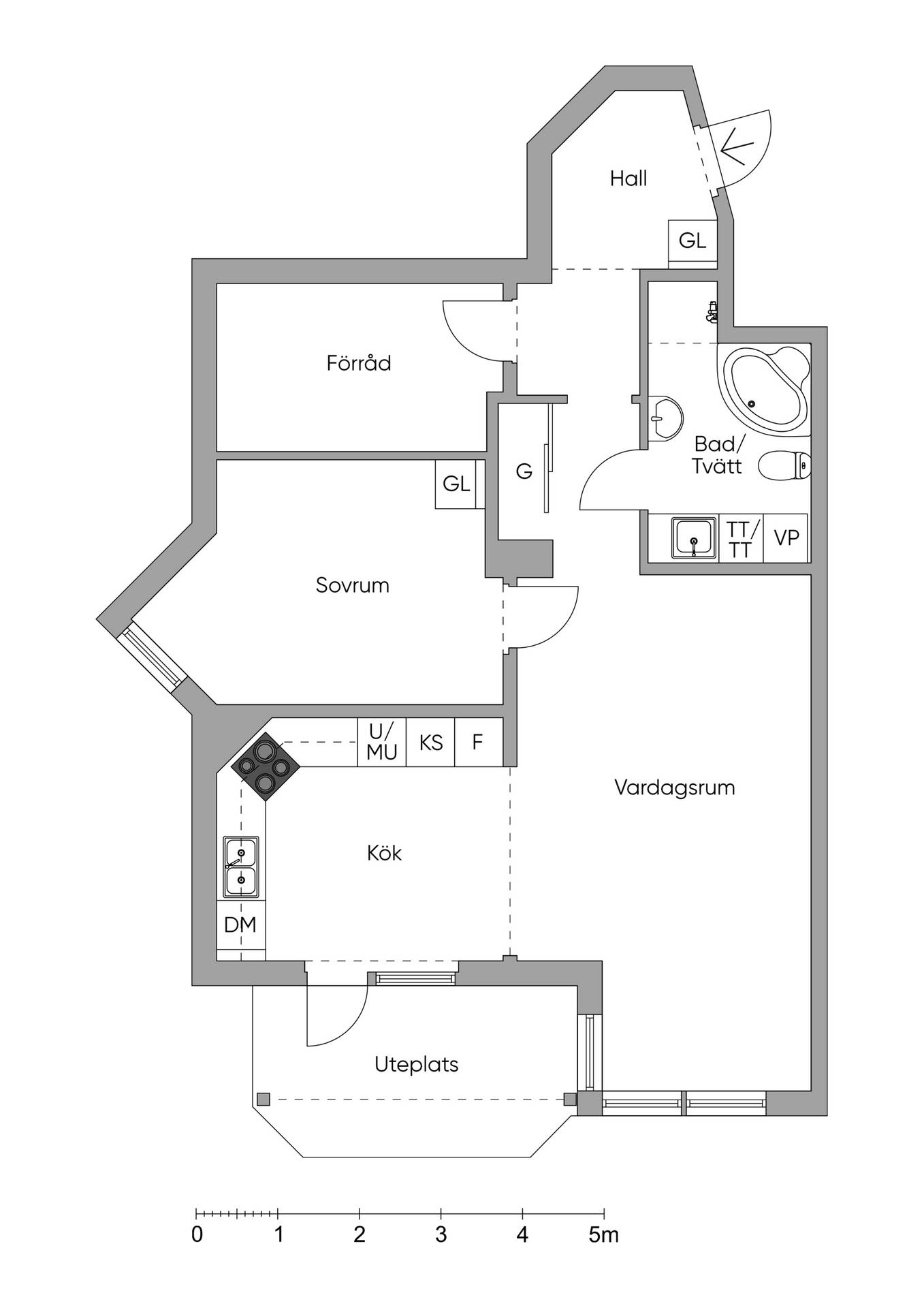 2 rum Lägenhet på Kungsgatan 5 Stadskärnan Vaxholms kommun - bild 26