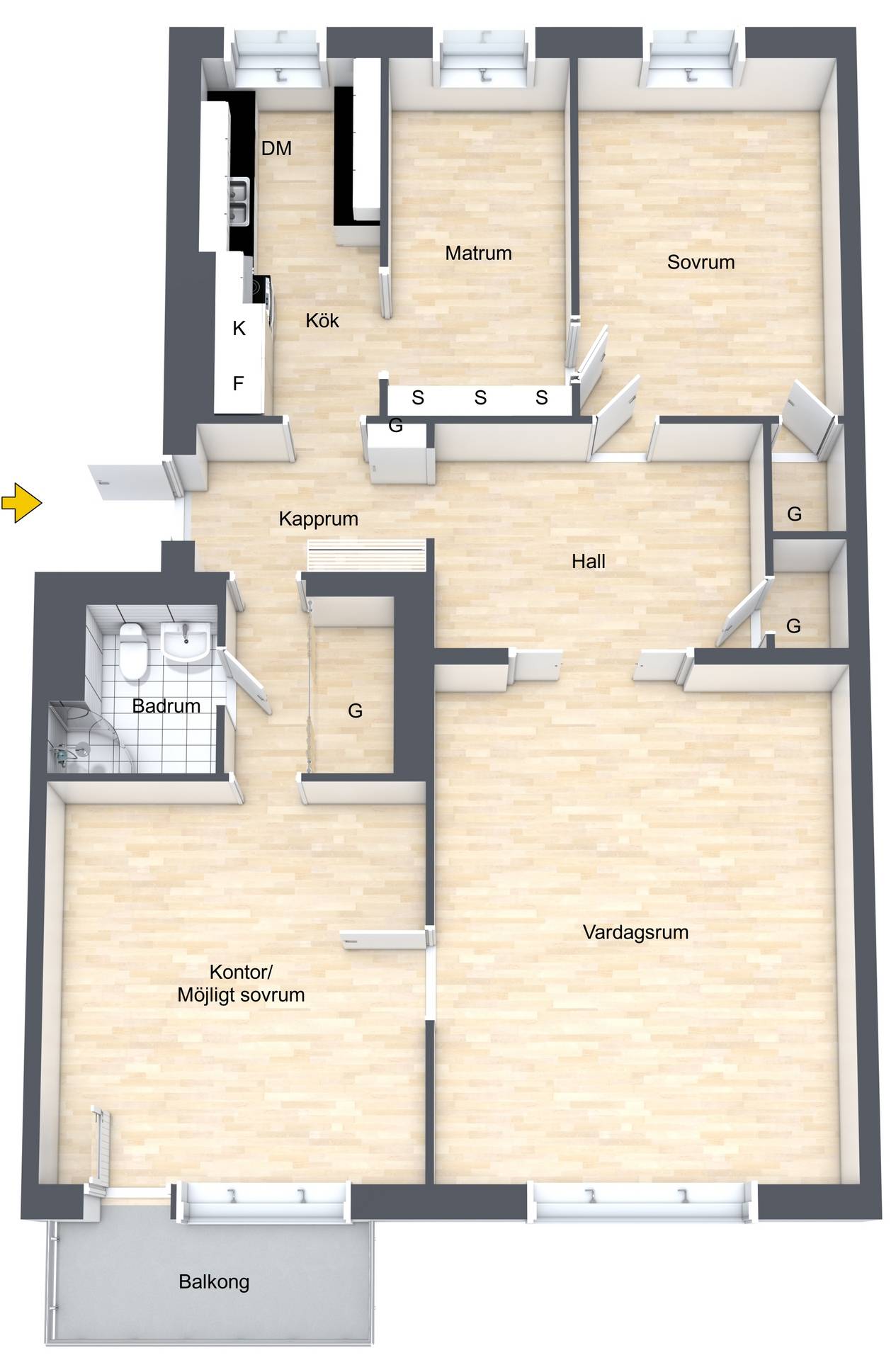 4 rum Lägenhet på Geijersgatan 18C Luthagen Uppsala kommun - bild 28