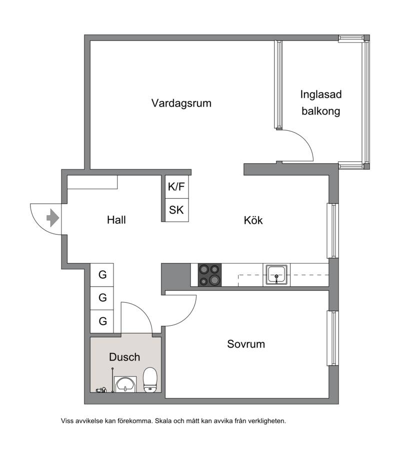 2 rum Lägenhet på Hotellgatan 56 C Ljusdal Ljusdals kommun - bild 25