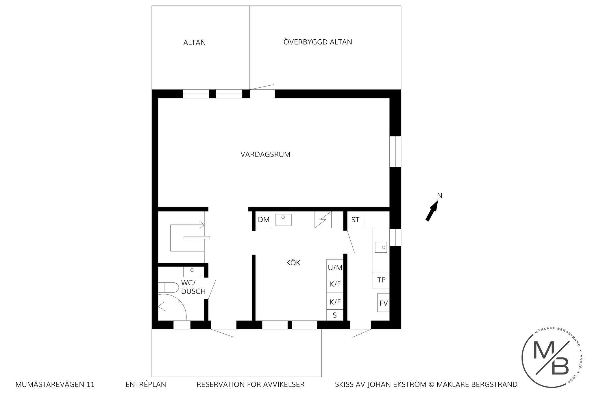 5 rum Villa på Murmästarevägen 11 Hovshaga Växjö kommun - bild 38