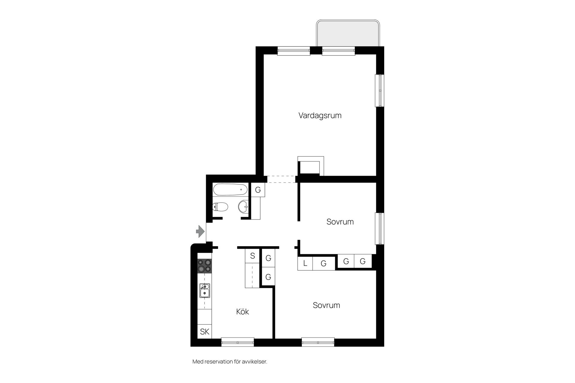 3 rum Lägenhet på Villavägen 39 Kåbo Uppsala kommun - bild 30