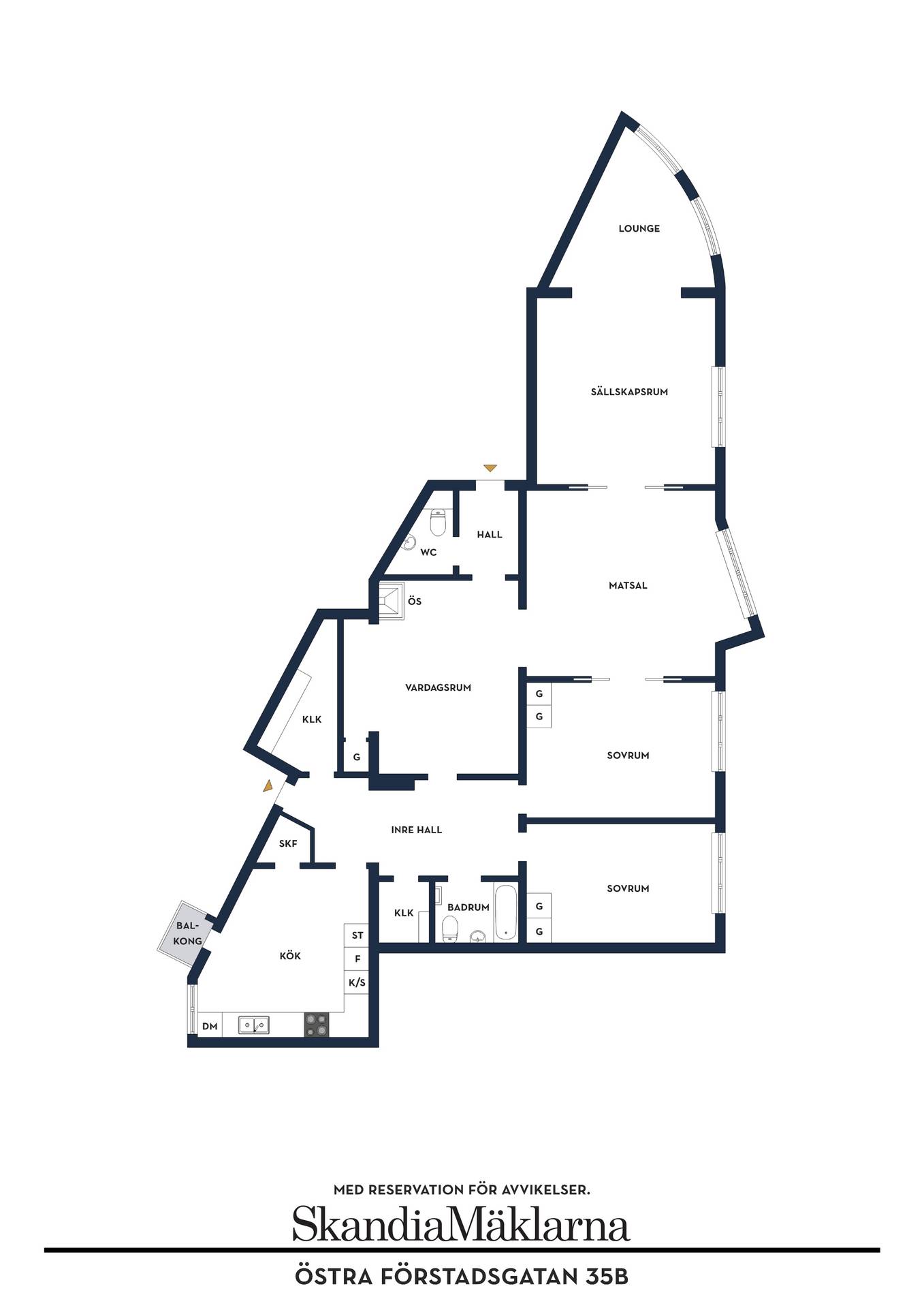 5.5 rum Lägenhet på Östra Förstadsgatan 35B Rörsjöstaden / Värnhem Malmö kommun - bild 33