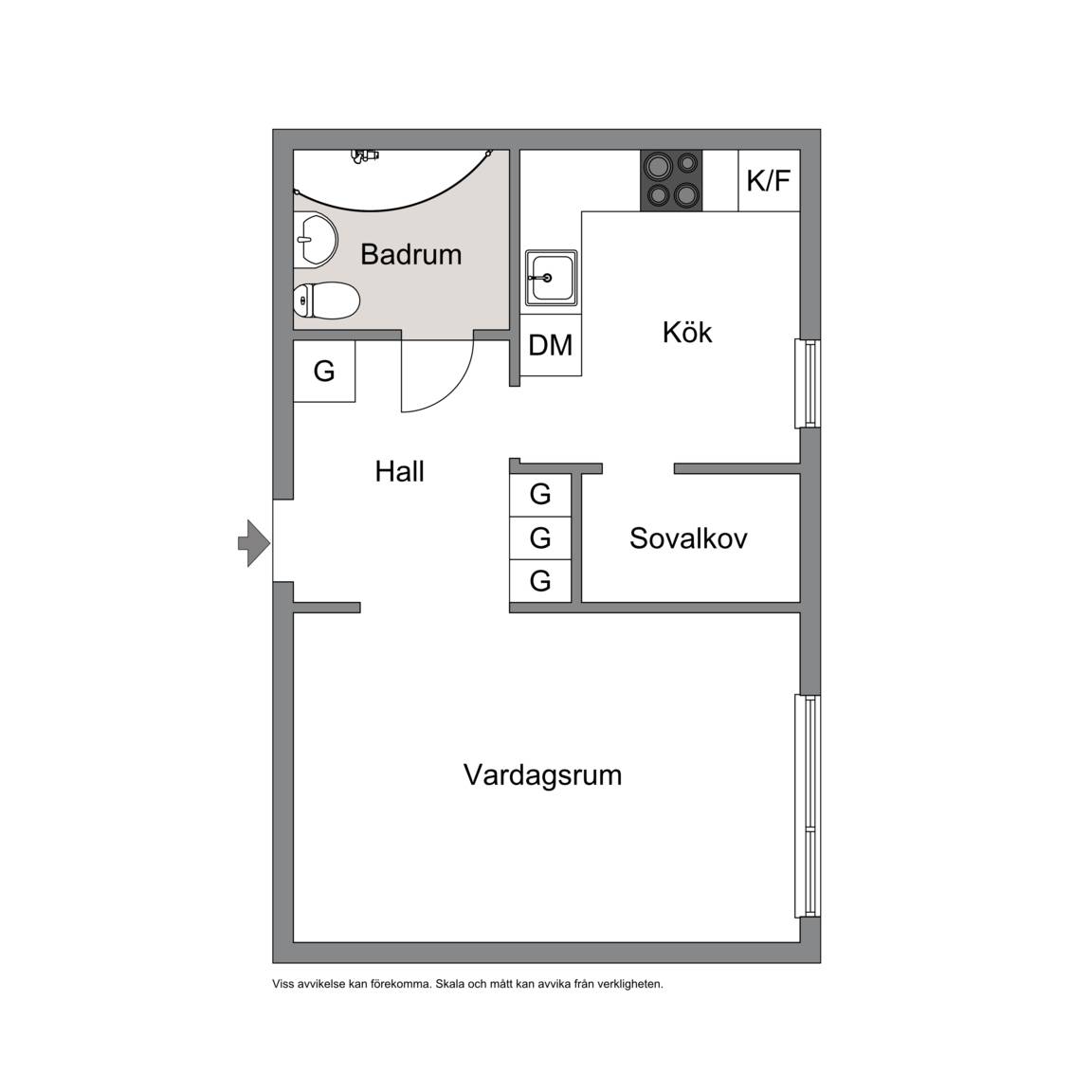 1 rum Lägenhet på Ängsgatan 1C Sjöbo Sjöbo kommun - bild 13