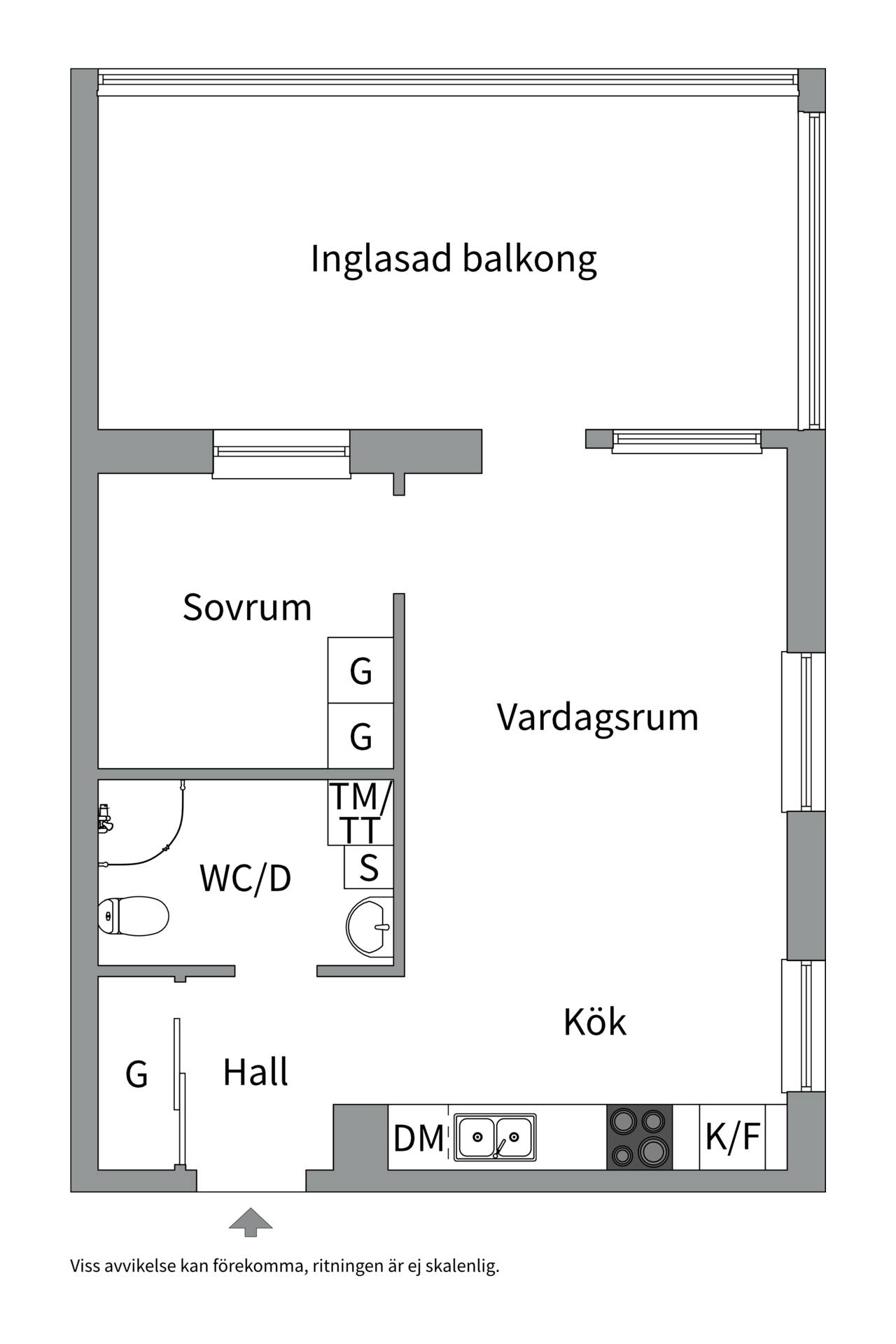 2 rum Lägenhet på Henry Wemans väg 10 Gottsunda Uppsala kommun - bild 24