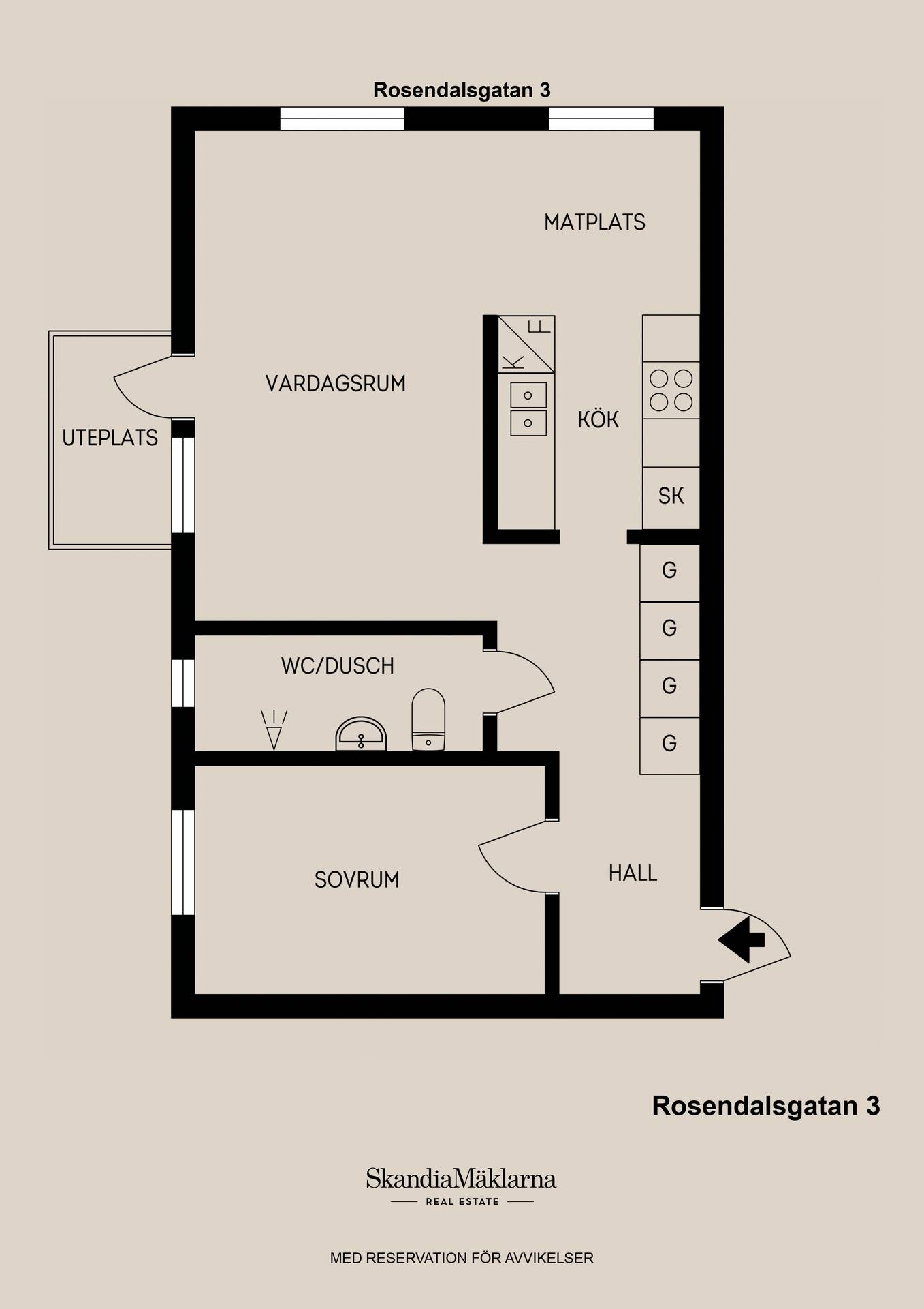 2 rum Lägenhet på Rosendalsgatan 3 Gävle kommun - bild 23