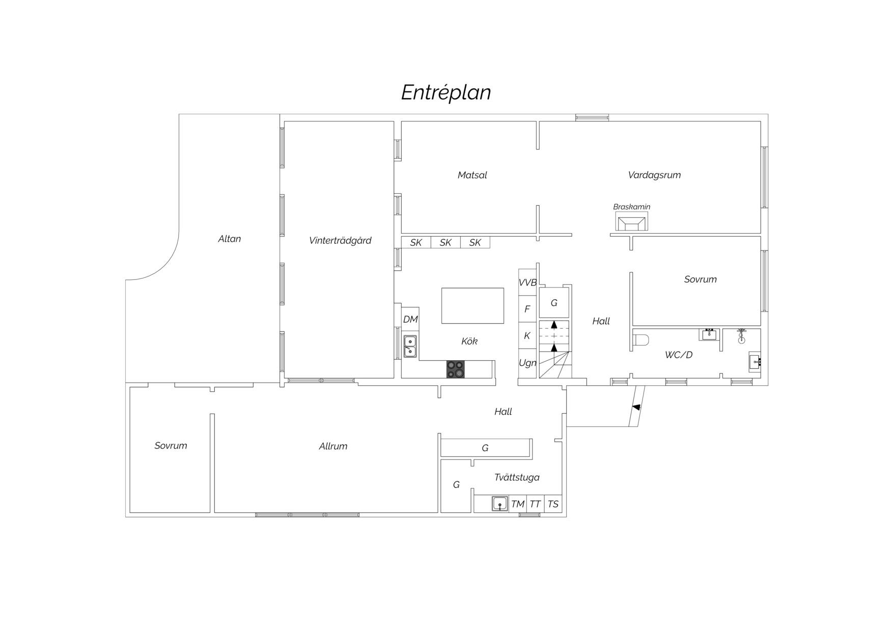9 rum Villa på Domherrevägen 7 Näsbypark Täby kommun - bild 36