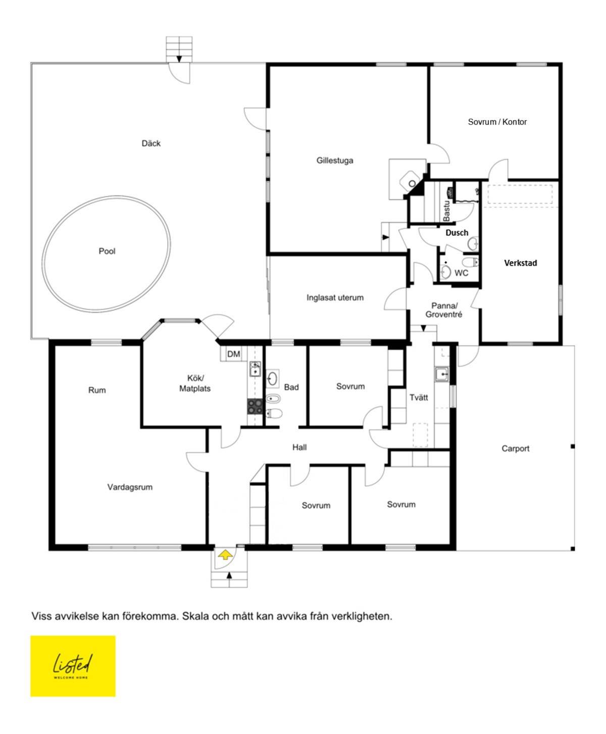 6 rum Villa på Slåttervägen 3 Vinslöv Hässleholms kommun - bild 22