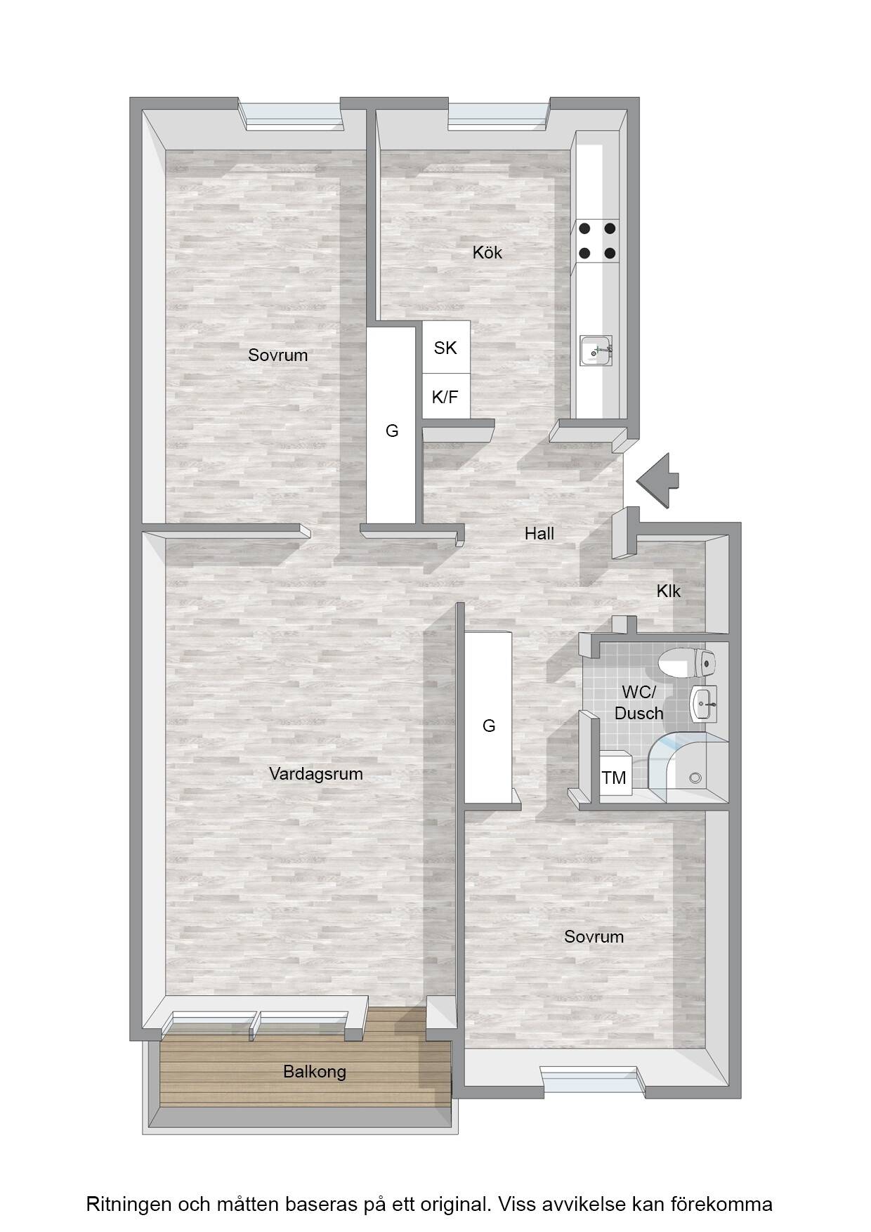 3 rum Lägenhet på Majorsgatan 17 B Forssa Borlänge kommun - bild 16