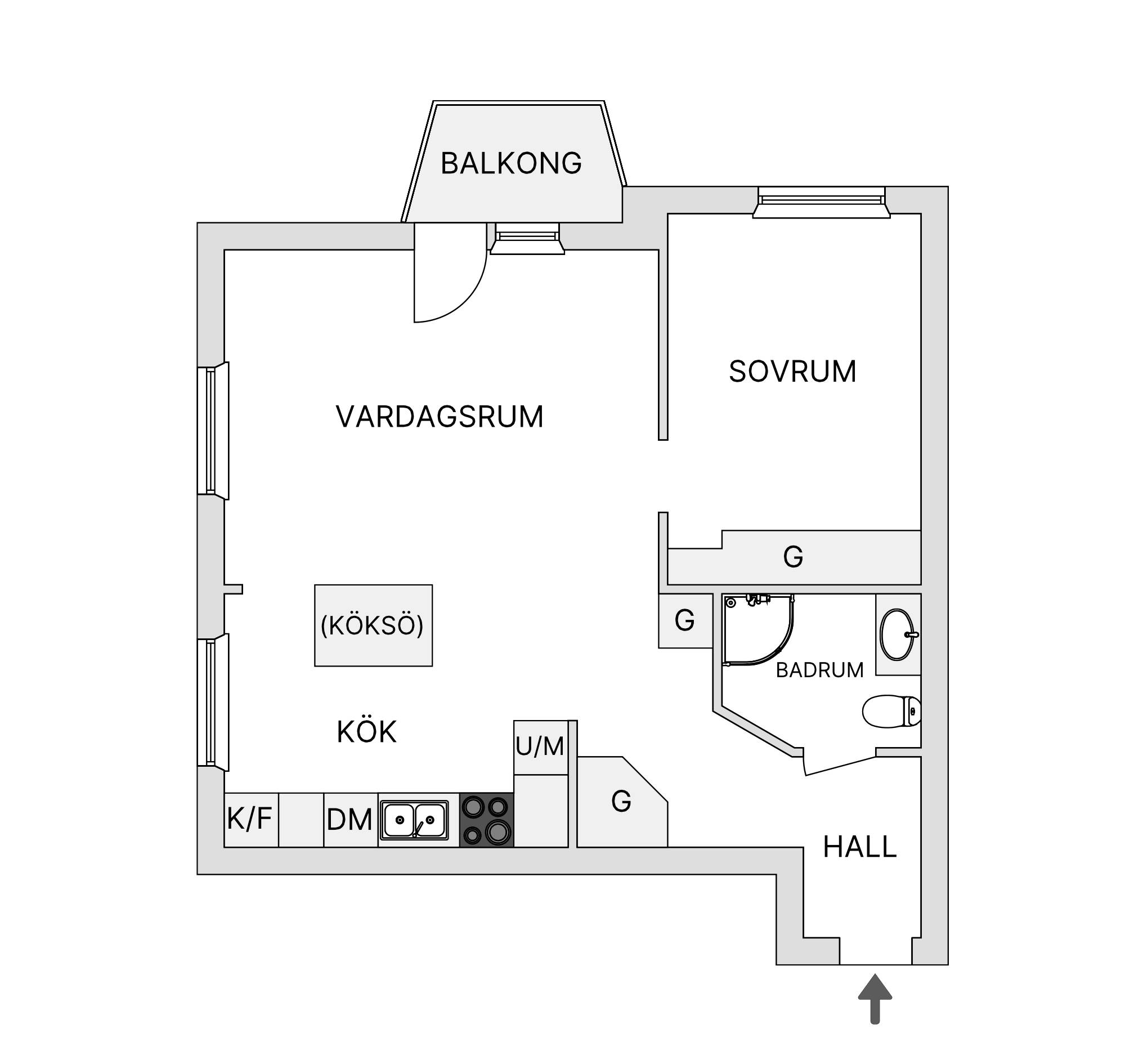 2 rum Lägenhet på Vindragarvägen 2 Södermalm - Reimersholme Stockholms kommun - bild 32