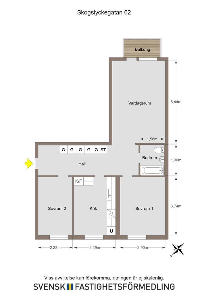 3 rum Lägenhet på Skogslyckegatan 62 Johannelund Linköpings kommun - bild 21