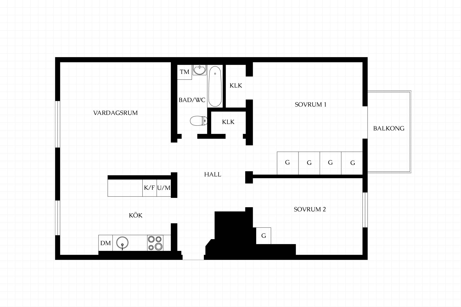 3 rum Lägenhet på Assessorsgatan 18F Stockholms kommun - bild 37
