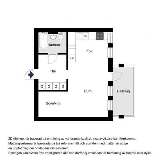 1.5 rum Lägenhet på Ornövägen 30, Saltsjö-boo, Sverige Västra Orminge Nacka kommun - bild 23