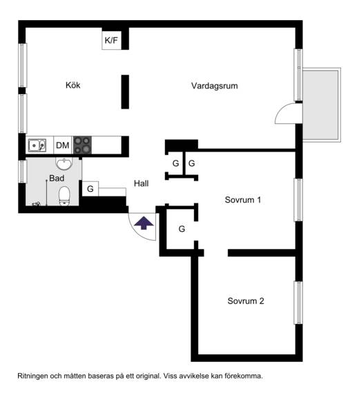 3 rum Lägenhet på Boråsvägen 6 Hammarbyhöjden, Johanneshov Stockholms kommun - bild 26