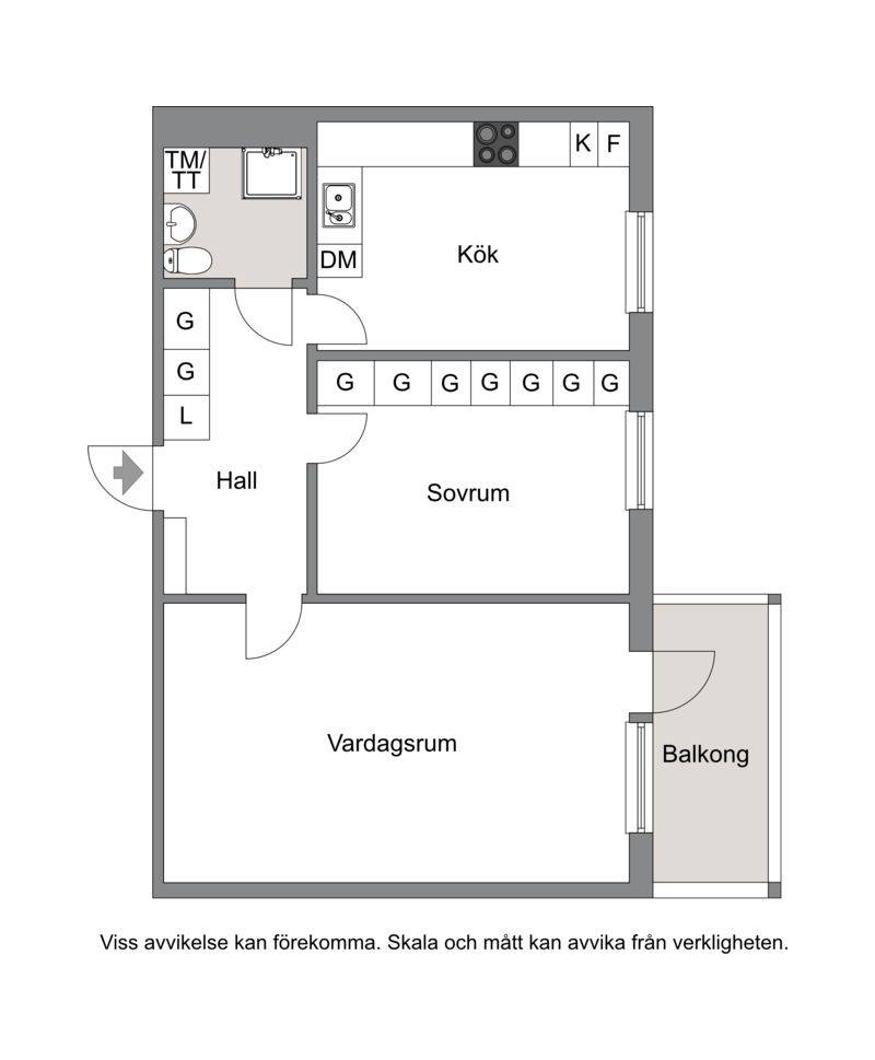 2 rum Lägenhet på Tallvägen 2 Södertorn Oskarshamns kommun - bild 24