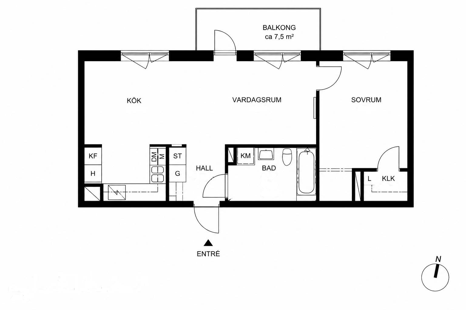 2 rum Lägenhet på Mobilgatan 1B Vån 4/5 Telefonplan Stockholms kommun - bild 33