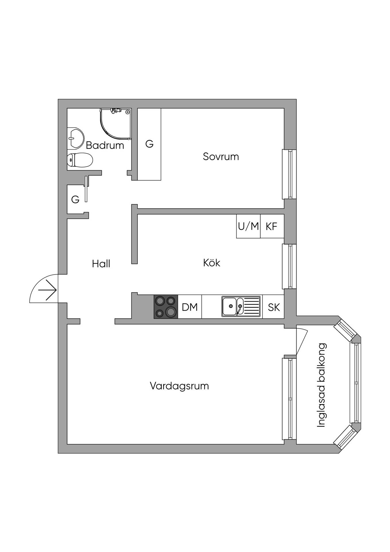 2 rum Lägenhet på Södra Gulsparvsgatan 54 Söderkulla Malmö kommun - bild 14