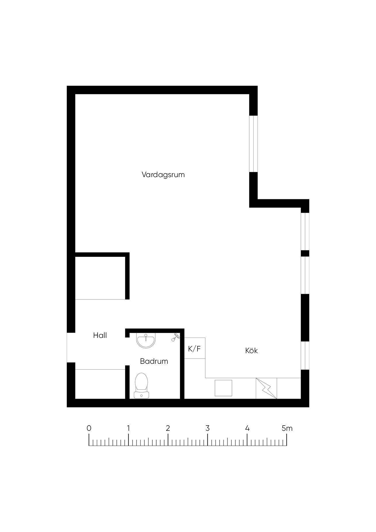 1 rum Lägenhet på Fiskaregatan 4b Västra Gärdet Falkenbergs kommun - bild 21
