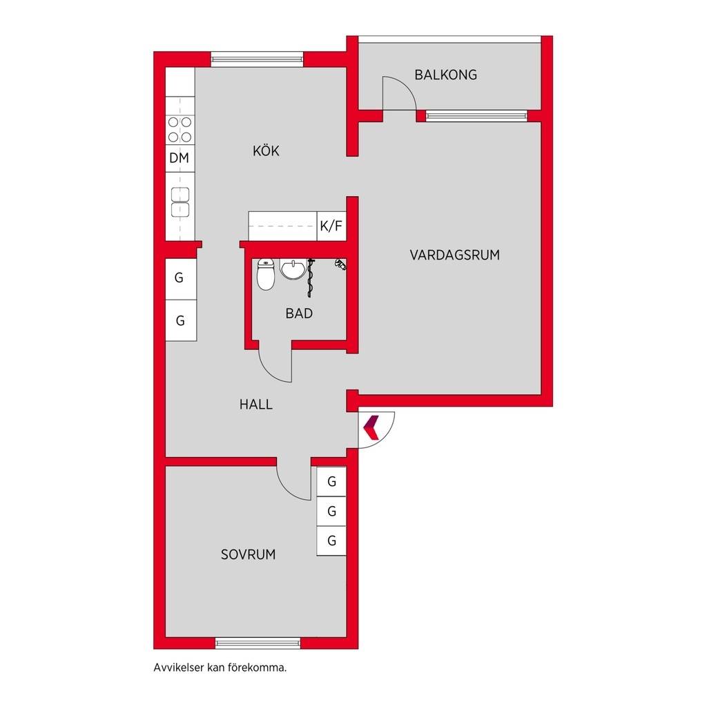 2 rum Lägenhet på Vintergatan 10D Örnsköldsvik Örnsköldsviks kommun - bild 15