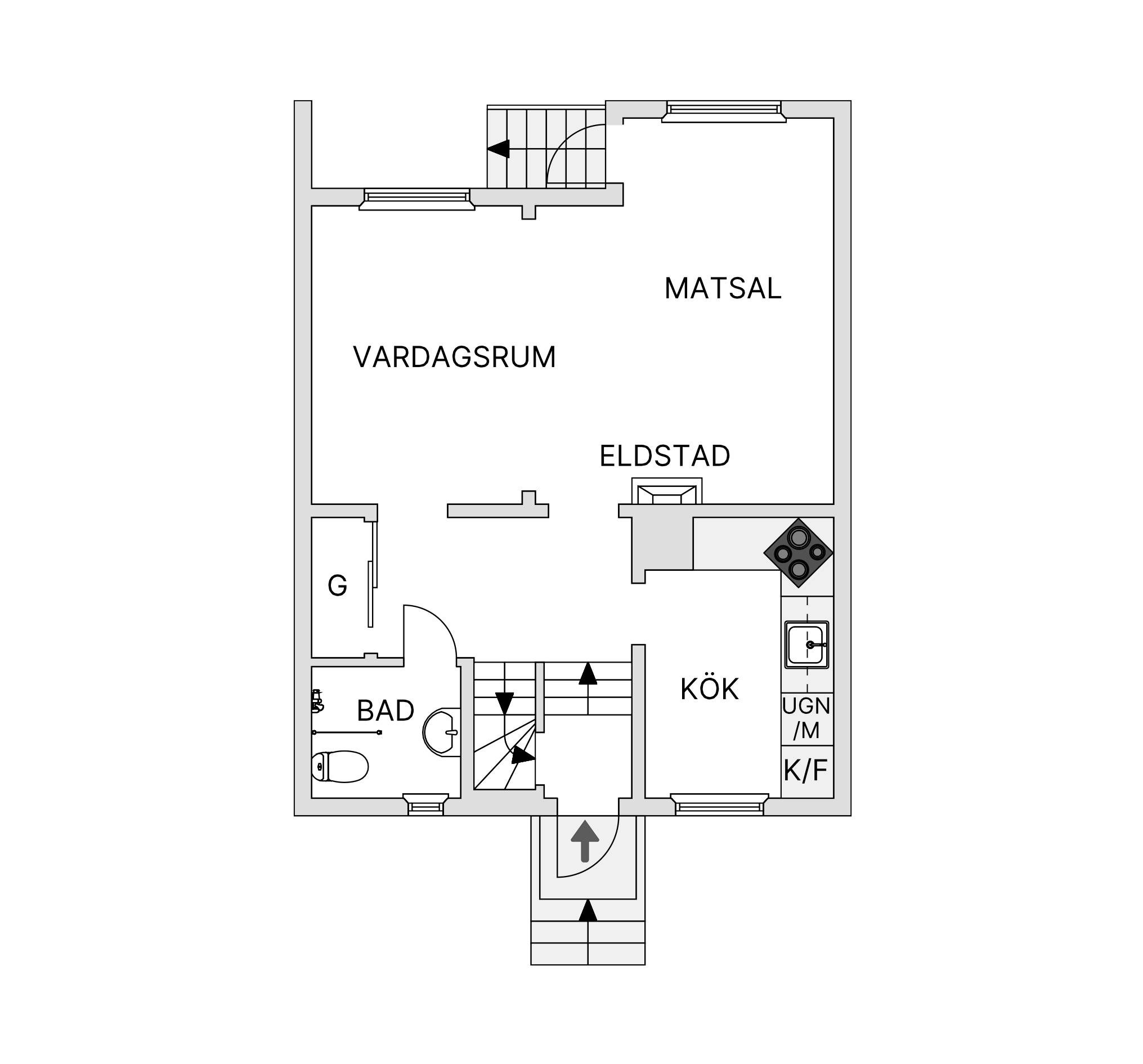 5 rum Villa på Koltrastvägen 43 Bromma Äppelviken Stockholms kommun - bild 37