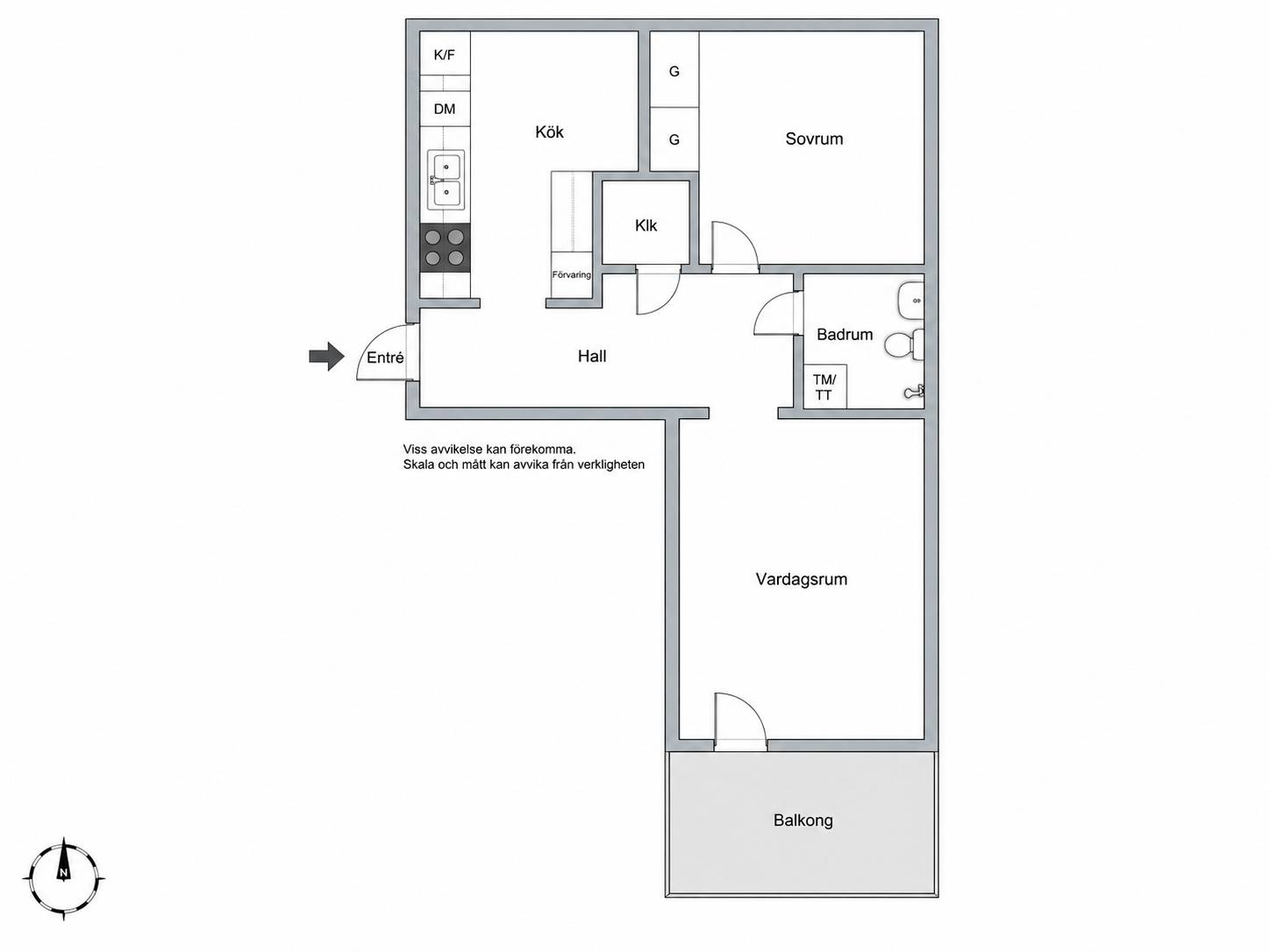 2 rum Lägenhet på Åbygatan 6B Klippan Klippans kommun - bild 18
