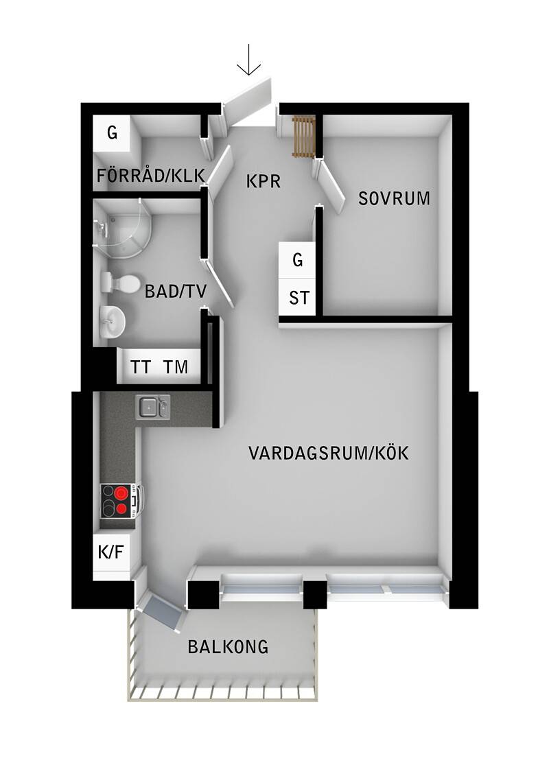 2 rum Lägenhet på Vantörsvägen 283 Fruängen Stockholms kommun - bild 31