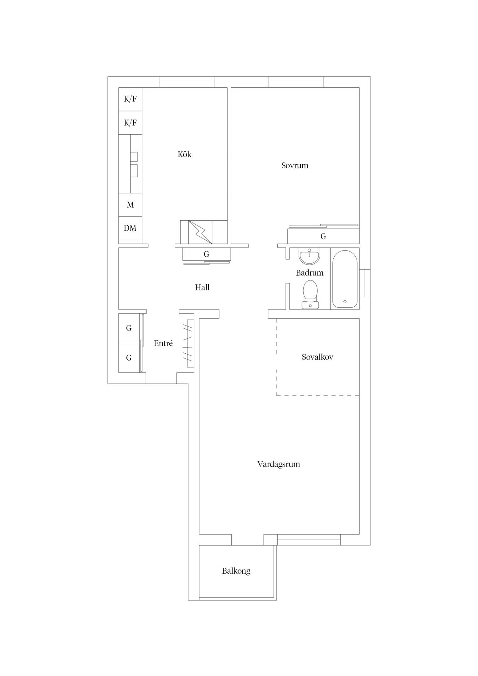 2.5 rum Lägenhet på Floragatan 12 Luthagen Uppsala kommun - bild 29