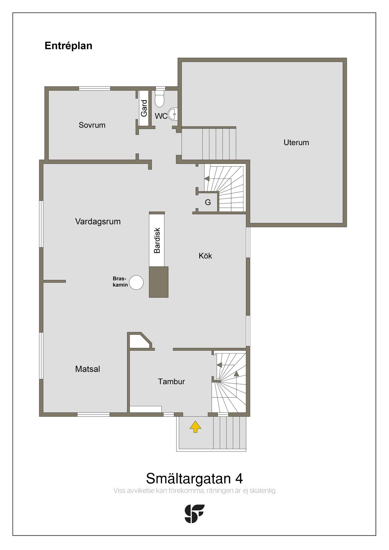 7 rum Villa på Smältargatan 4 Centralt Sandvikens kommun - bild 54