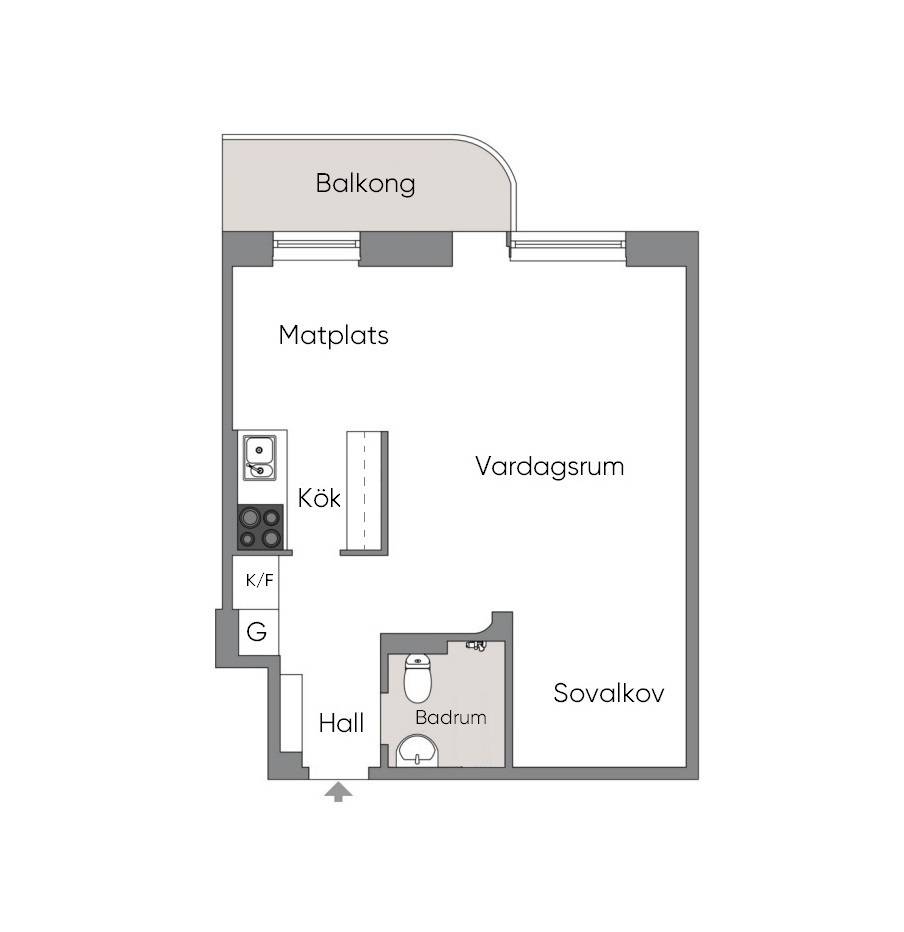 1.5 rum Lägenhet på Ängskärsgatan 4, 7 av 7 tr Nedre Gärdet Stockholms kommun - bild 18