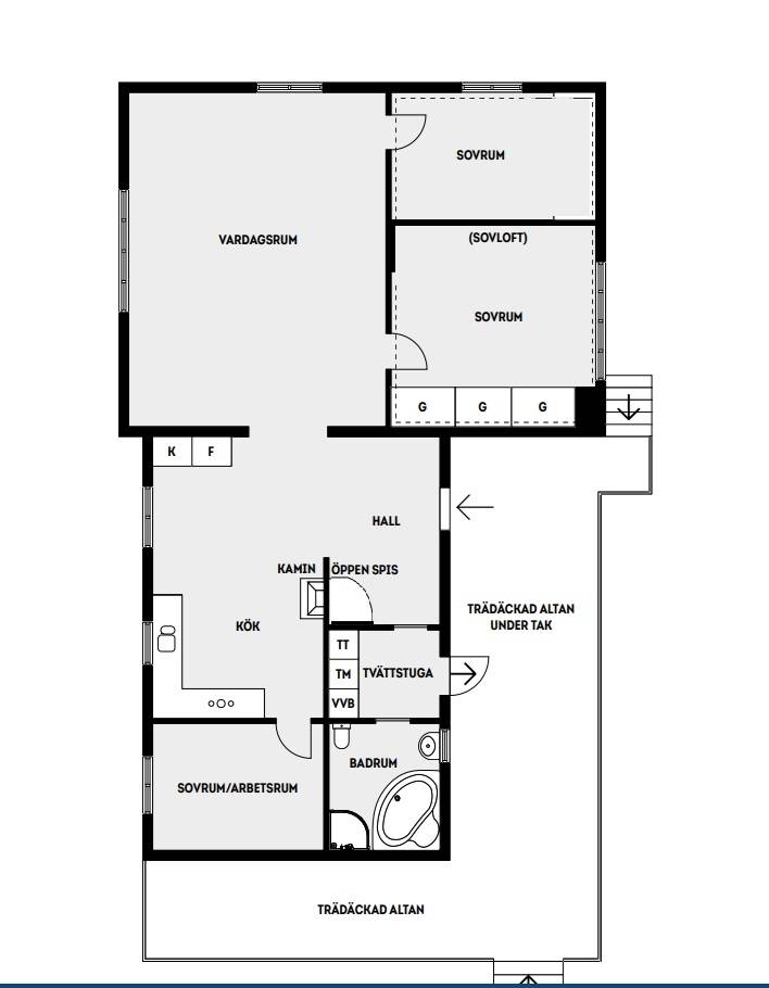 4 rum Villa på Björkholmen 26 Kårsta Vallentuna kommun - bild 29