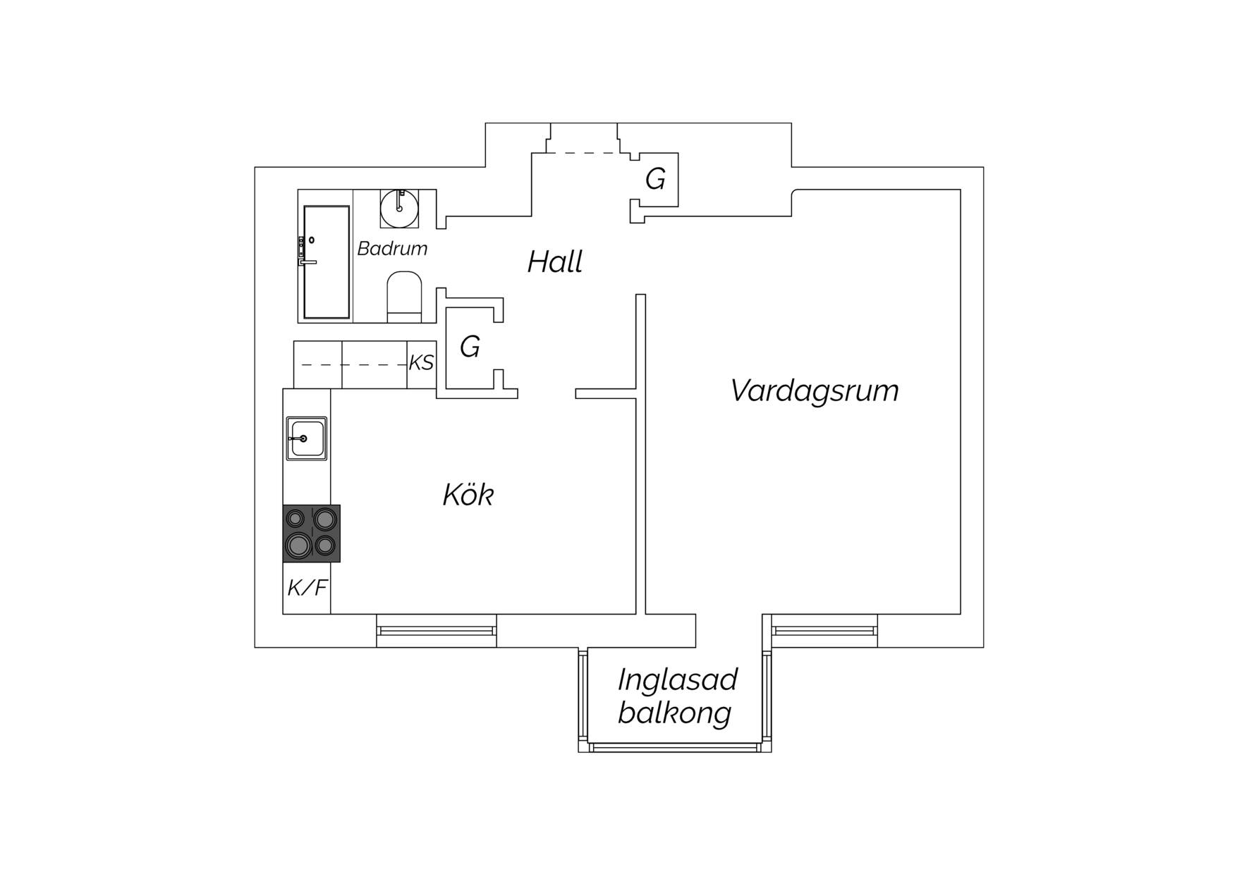 1 rum Lägenhet på Kyrkogårdsgatan 17C Centrum Ystads kommun - bild 20