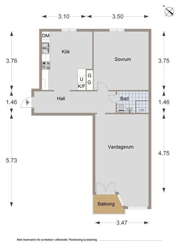 2 rum Lägenhet på Tornhagsvägen 20 Tornhagen/Gottfridsberg Linköpings kommun - bild 16