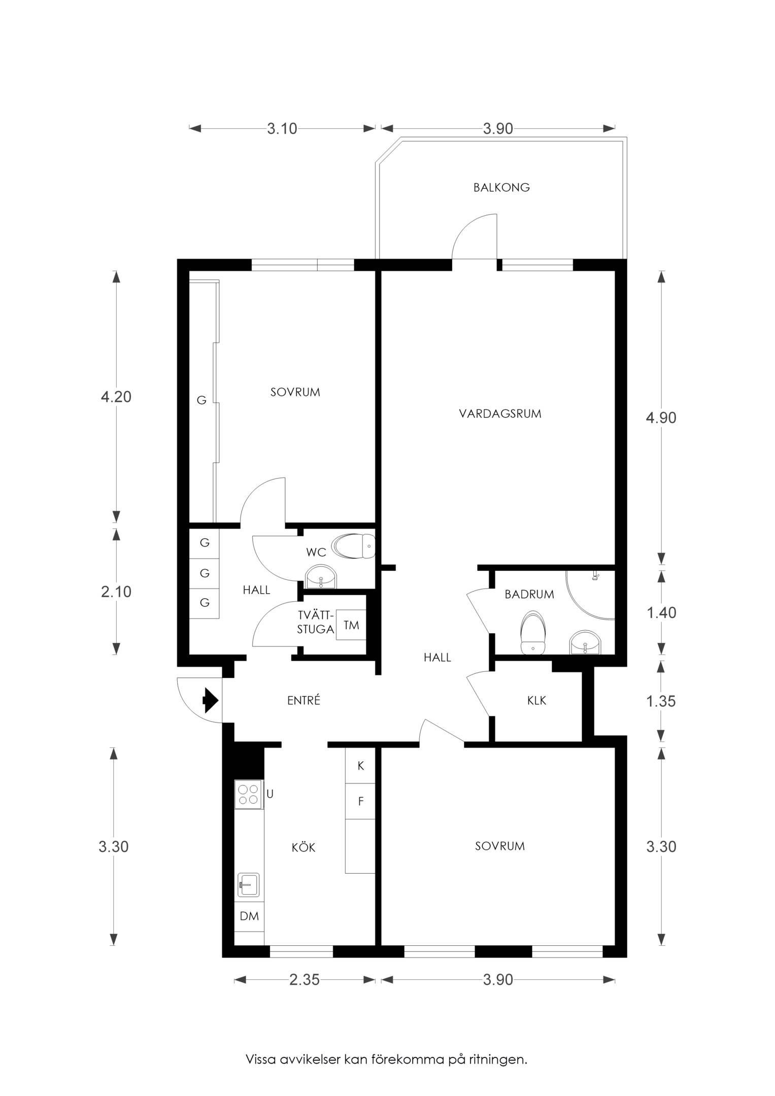3 rum Lägenhet på Brattgatan 6B Centrum - Uddevalla Uddevalla kommun - bild 24