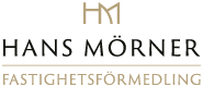 Mäklarlogotyp Hans Mörner Fastighetsförmedling